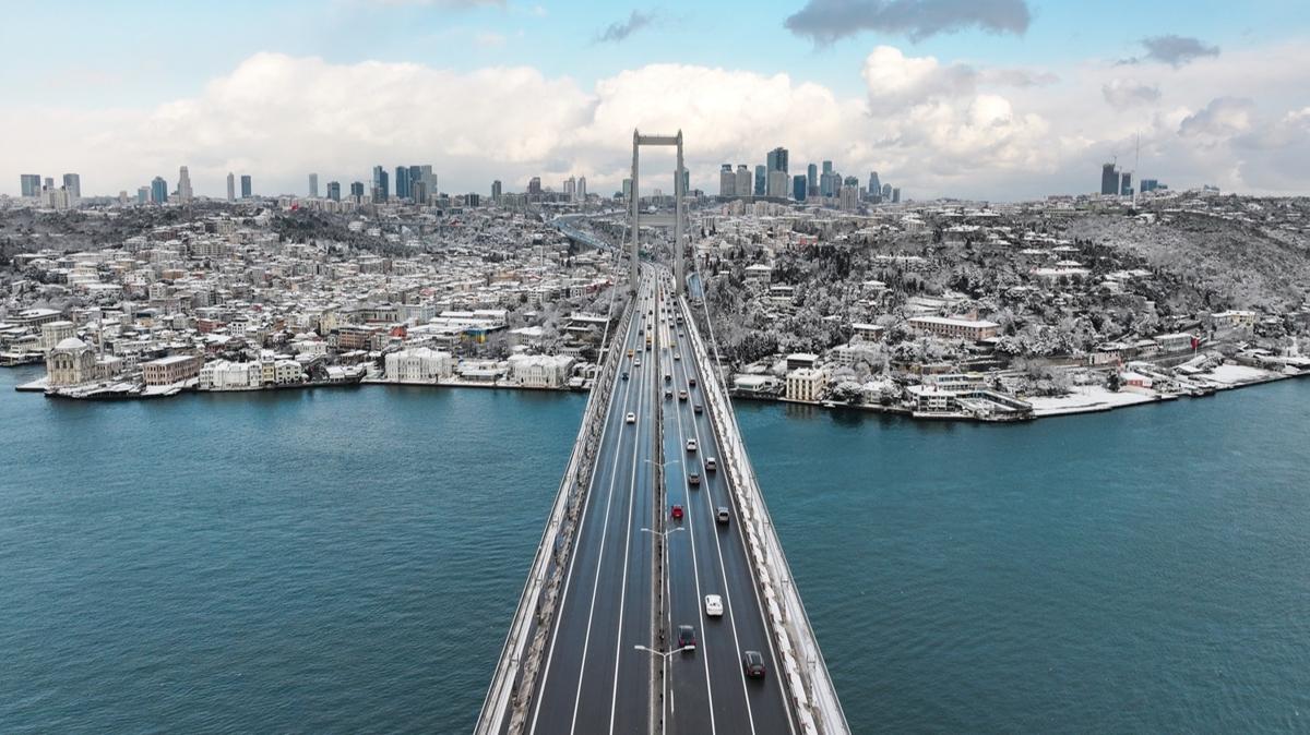 Trafik younluu yzde 20'ye dt... stanbul'da caddeler bo kald