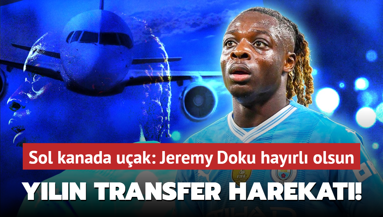 Yln transfer harekat! Sol kanada uak: Jeremy Doku hayrl olsun