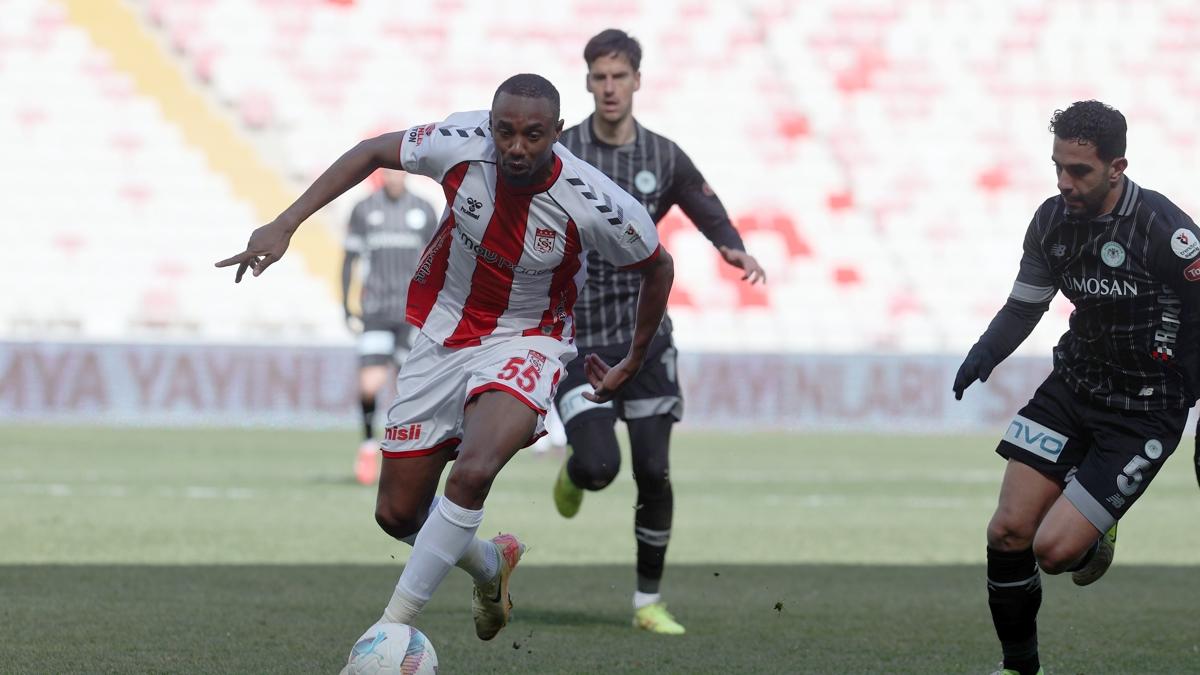 2 goln olduu mata Sivasspor ve Konyaspor, puanlar paylat