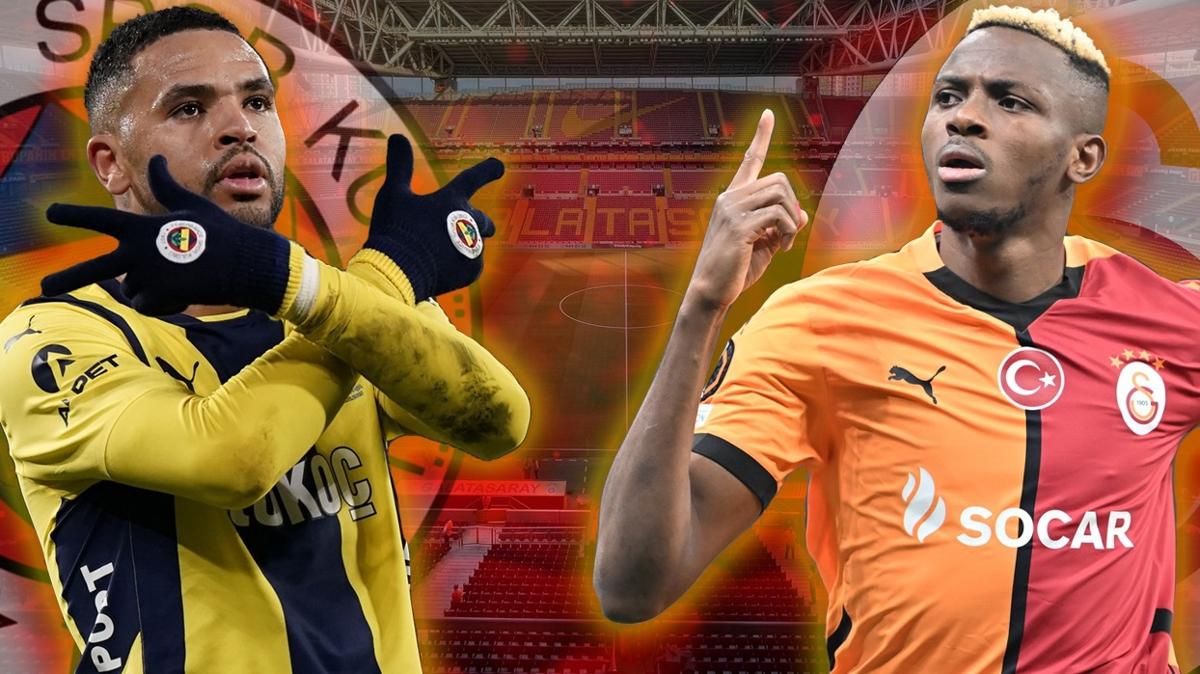 fenerbah�e galatasaray Youssef En-Nesyri victor osimhen derbi s�per lig foto�raflar� resimleri