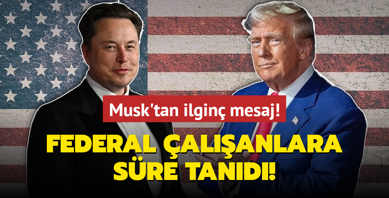 Musk, ABD federal alanlarna sre tand: Yant verilmemesi istifa olarak kabul edilecek