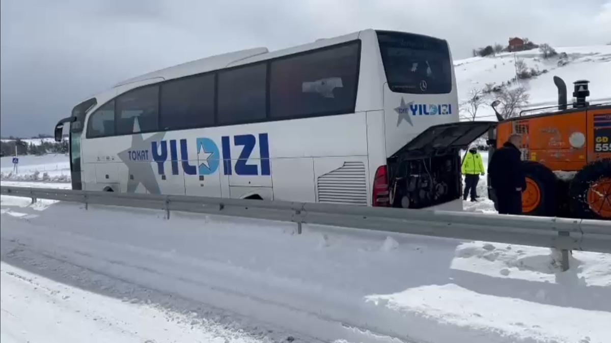 Samsun'da yolcu otobs kara sapland