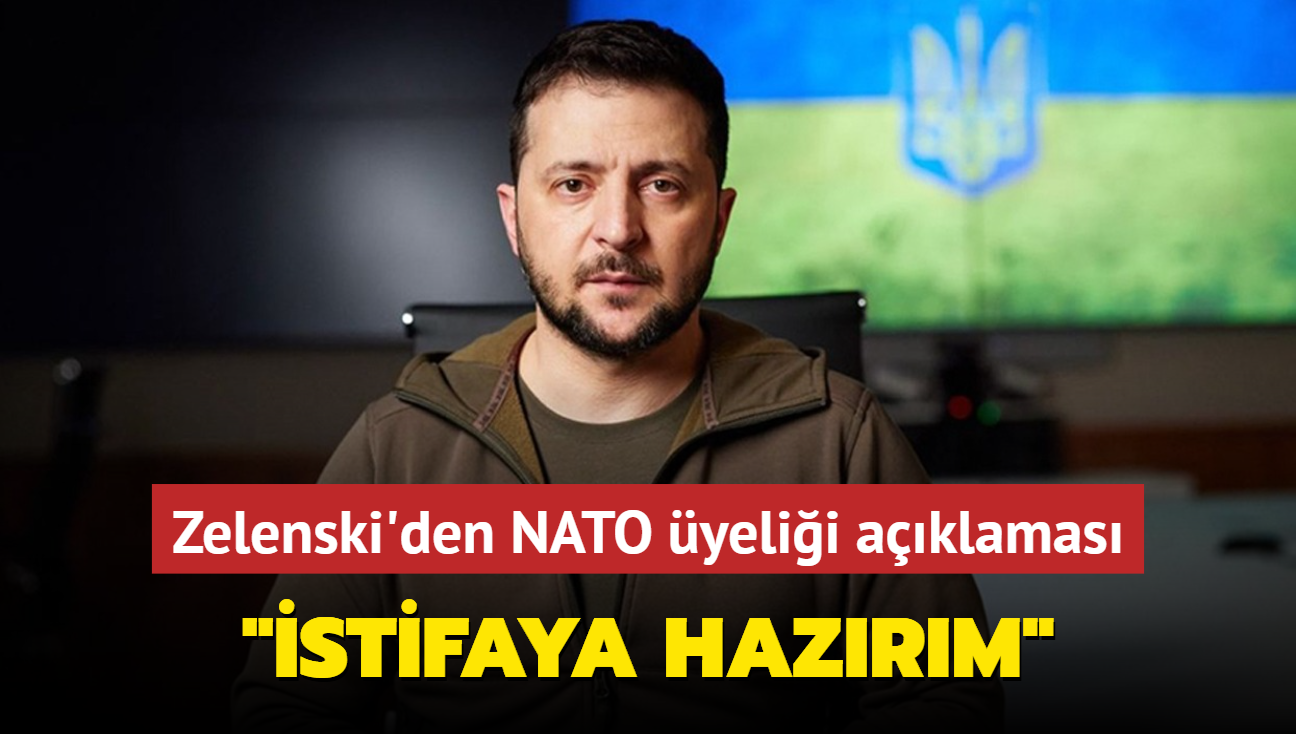 Zelenski'den NATO yelii aklamas... "stifaya hazrm"