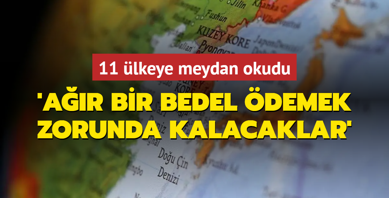 11 lkeye meydan okudu: Ar bir bedel demek zorunda kalacaklar