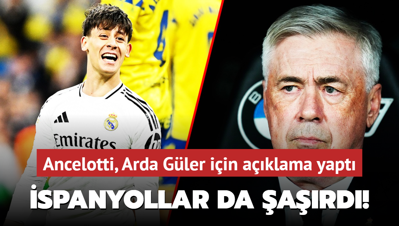 Ancelotti'nin Arda Gler iin aklamasna spanyollar da ard! Kariyerinin en zor dnemini yayor