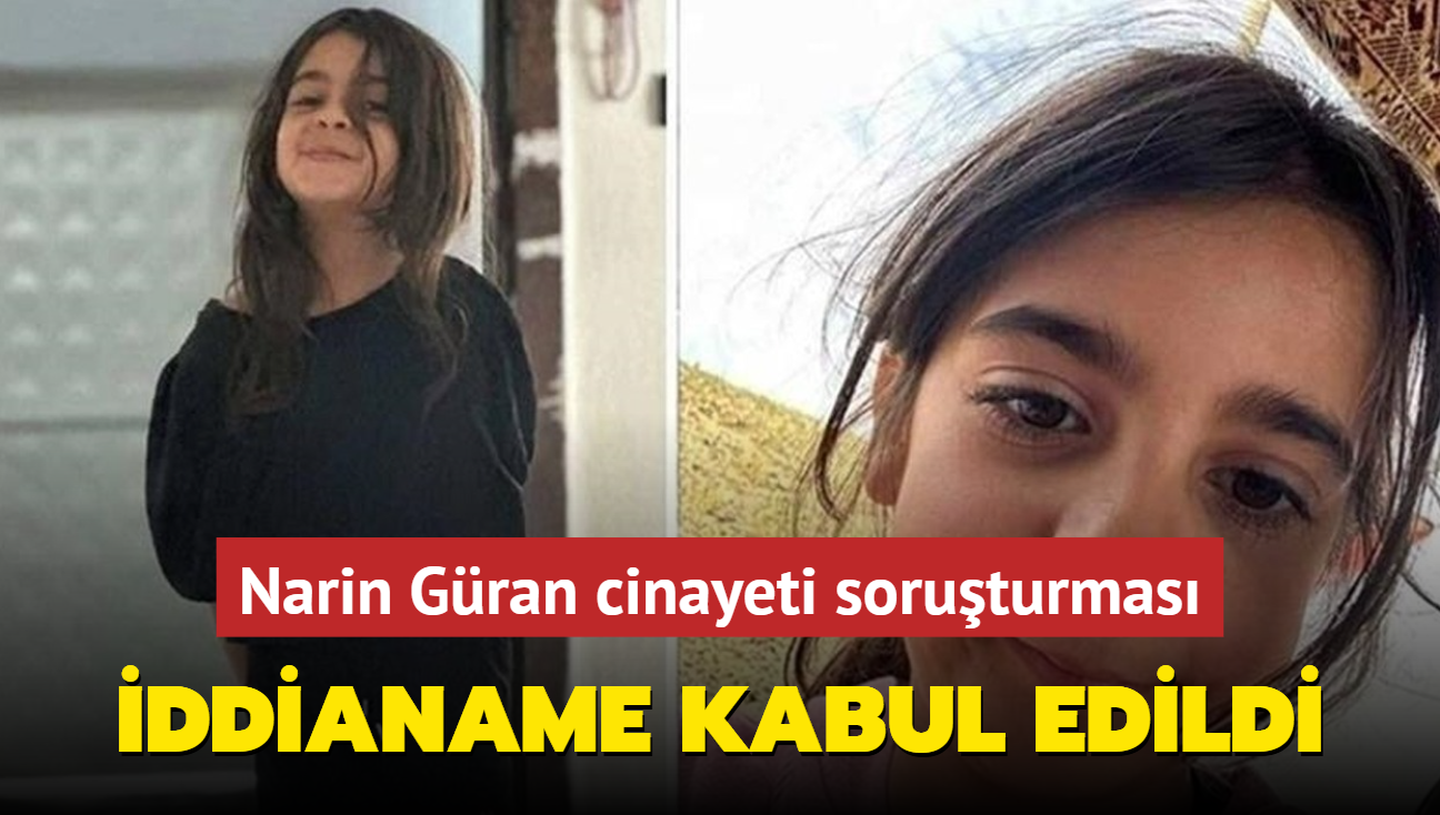 Narin Gran cinayeti soruturmas: ddianame kabul edildi