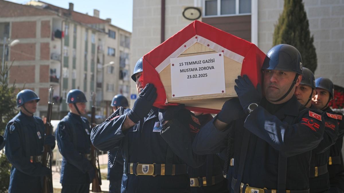 15 Temmuz gazisi Zorova, son yolculuuna uurland