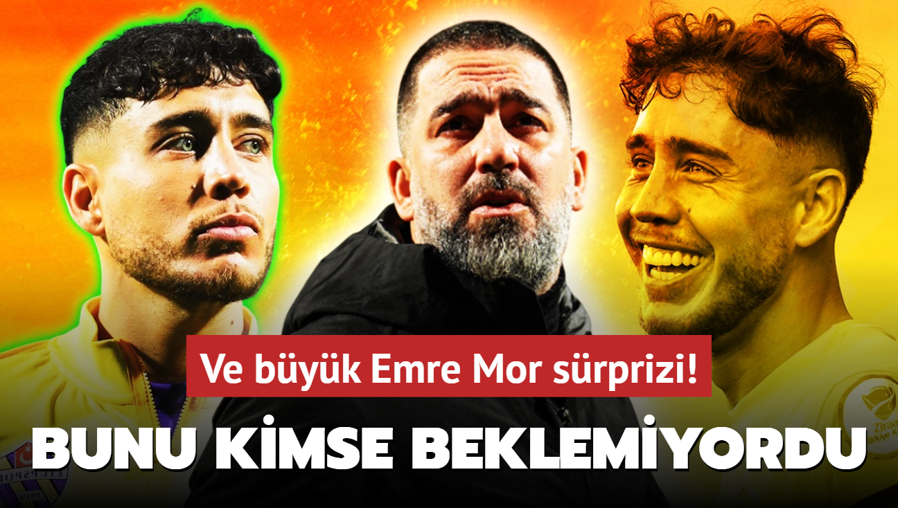 Ve byk Emre Mor srprizi! Bunu kimse beklemiyordu: Arda Turan resmen aklad