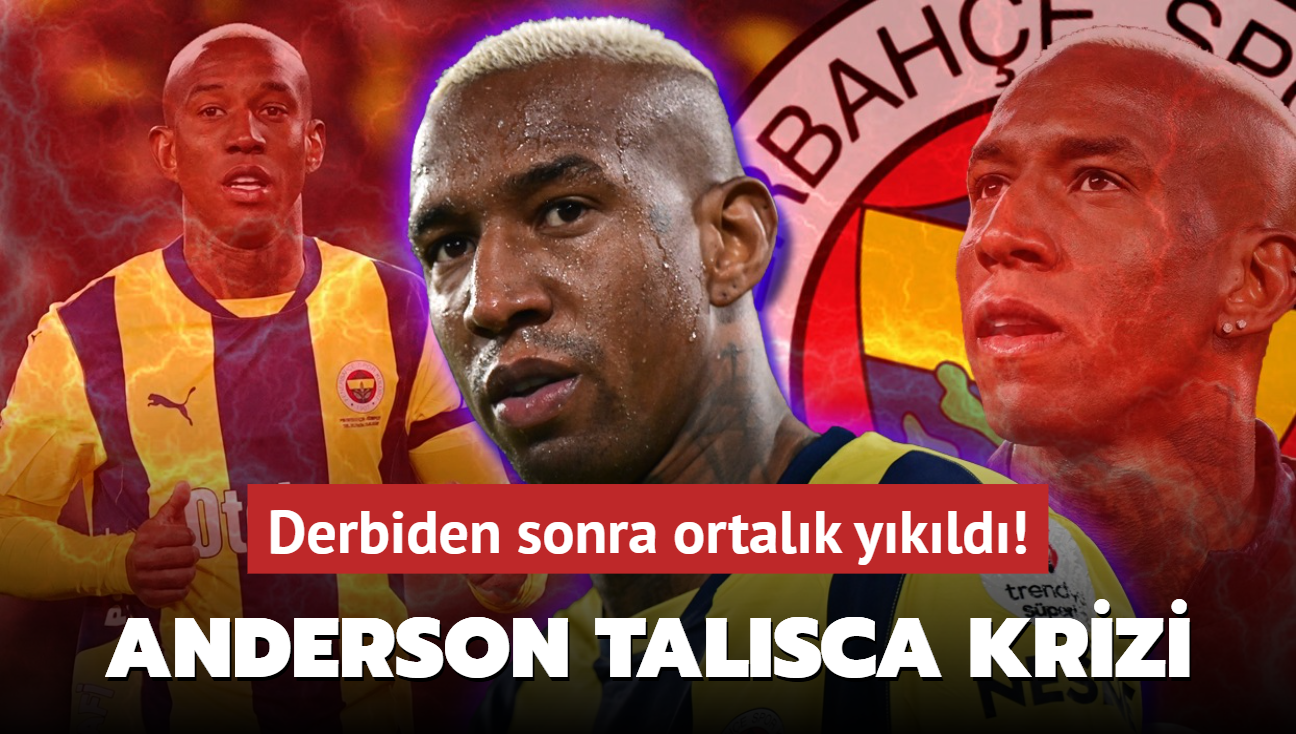 Fenerbahe'de Anderson Talisca krizi! Derbiden sonra ortalk ykld