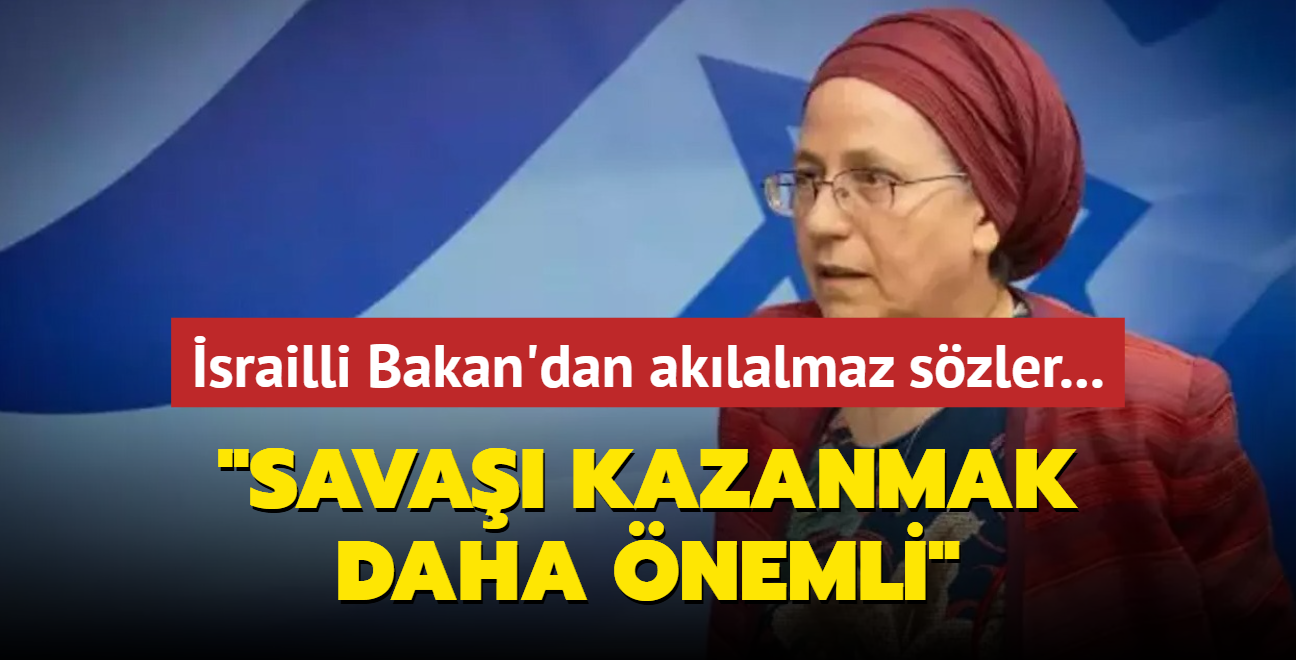 srailli Bakan'dan aklalmaz szler: Sava kazanmak daha nemli