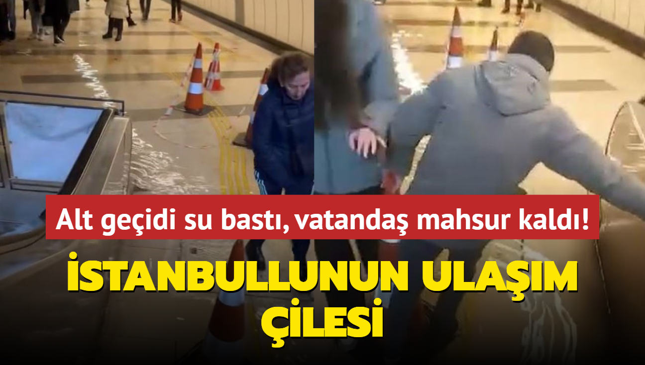 stanbullunun ulam ilesi... Alt geidi su bast, vatanda mahsur kald!