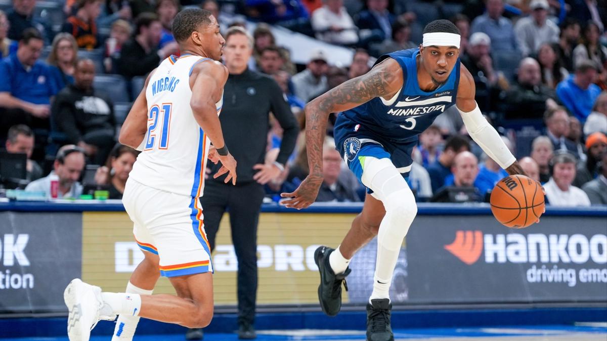 Timberwolves deplasmanda Thunder' geriden gelerek uzatmada malup etti