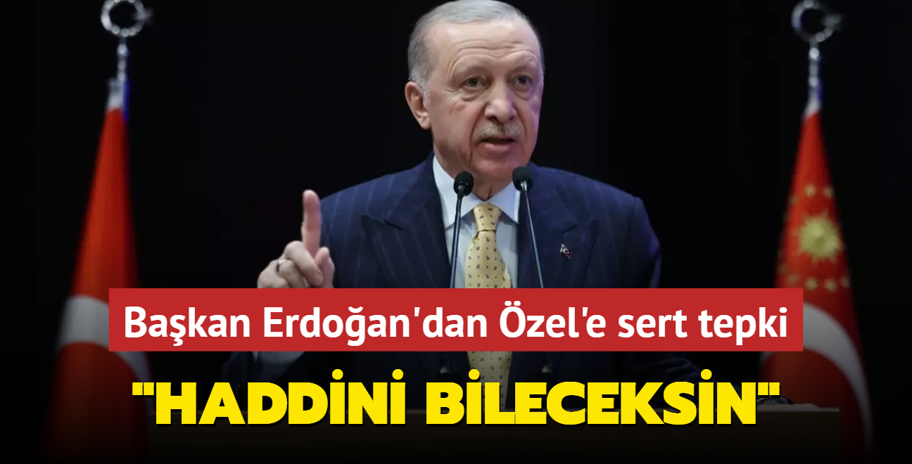 Bakan Erdoan'dan zgr zel'e sert tepki... "Haddini bileceksin" 