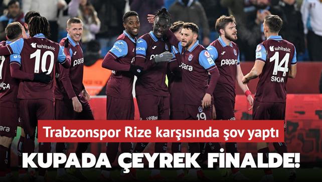 MA SONUCU: Trabzonspor 5-2 Rizespor