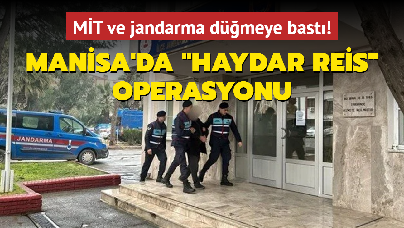 MT ve jandarma dmeye bast! Manisa'da 'Haydar Reis' operasyonu