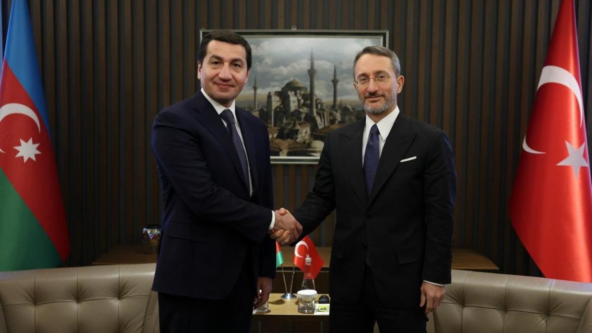 letiim Bakan Altun, Azerbaycan Cumhurbakan Yardmcs Hacyev ile grt