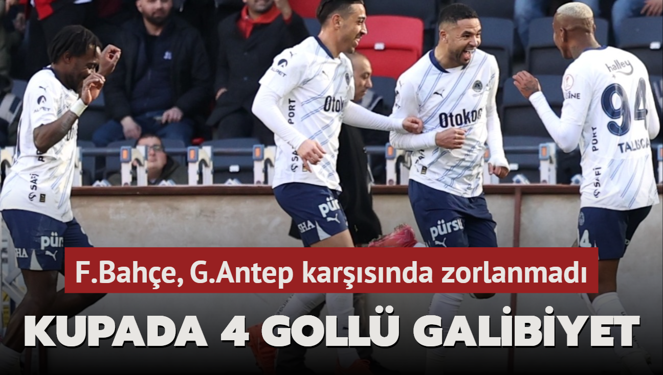 MA SONUCU: Gaziantep FK 1-4 Fenerbahe