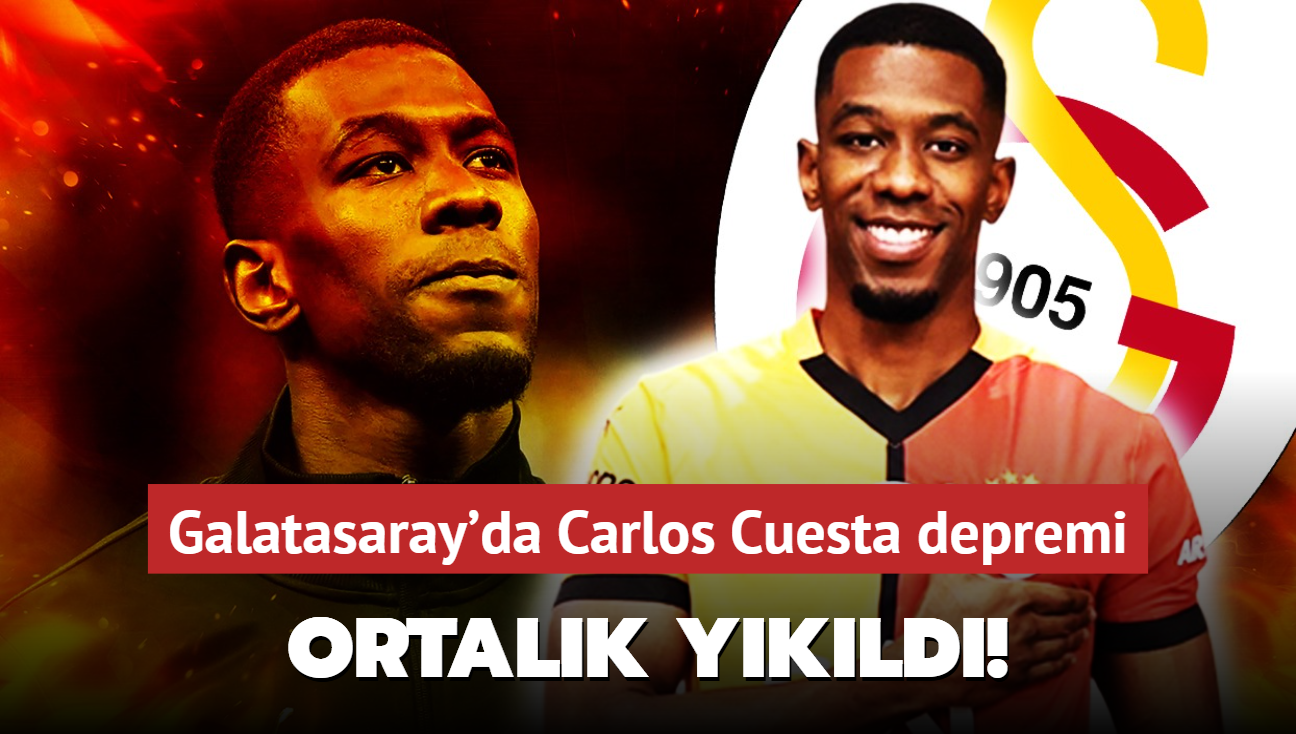 Daha imzas bile kurumamt! Galatasaray'da Carlos Cuesta depremi: Ortalk ykld