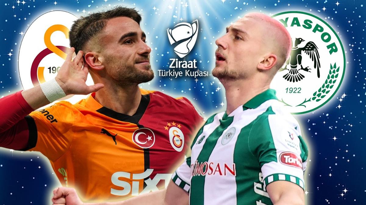 Galatasaray - Konyaspor ma kadrosu! Ziraat Trkiye Kupas GS ilk 11'leri belli oldu mu"