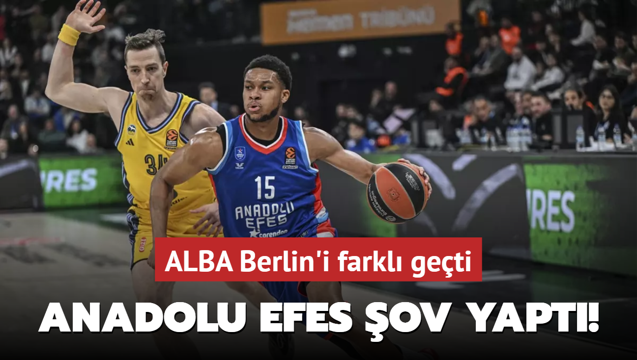 Anadolu Efes ov yapt! ALBA Berlin'i farkl geti