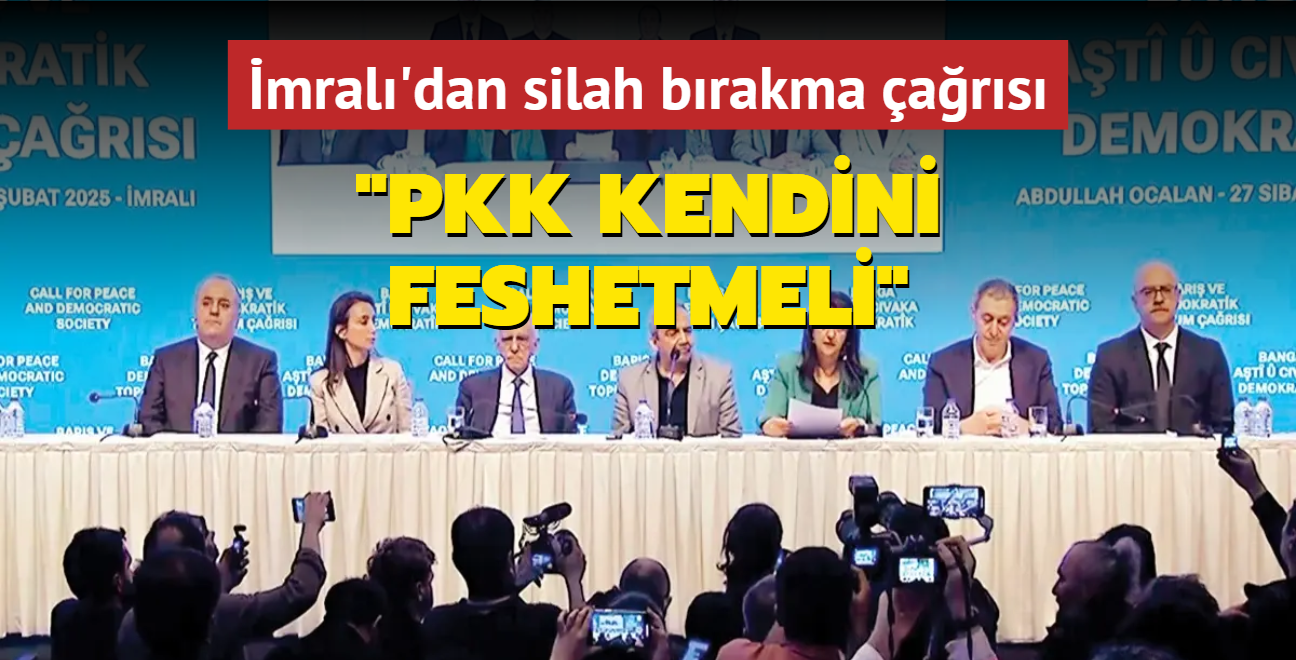 mral: PKK kendini feshetmeli