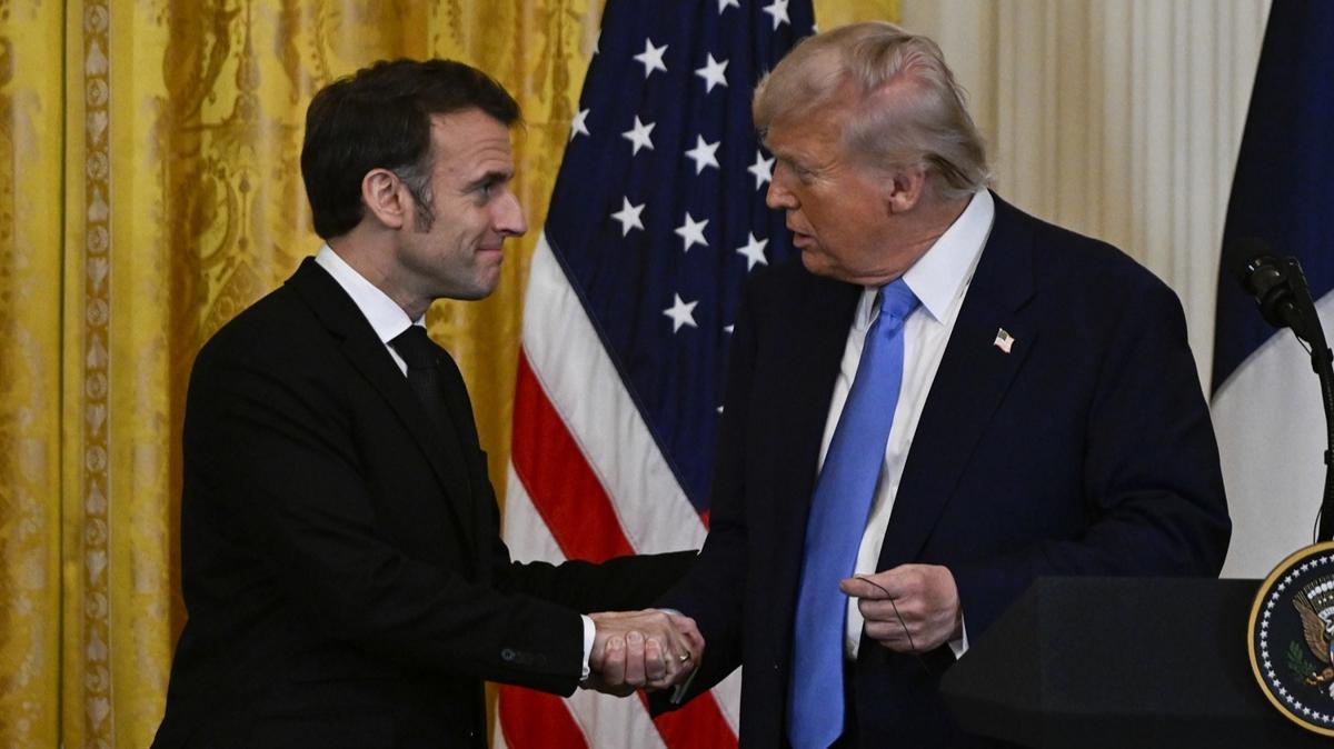 Trump geri adm atmyor! Macron: ok az umutla ayrldm