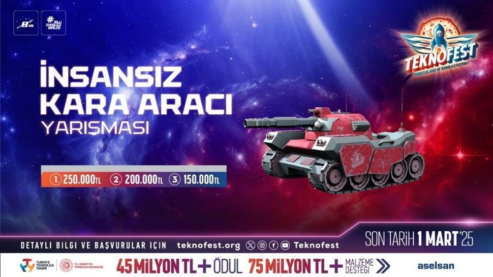 TEKNOFEST'te yeni bir heyecan: nsansz Kara Arac Yarmas