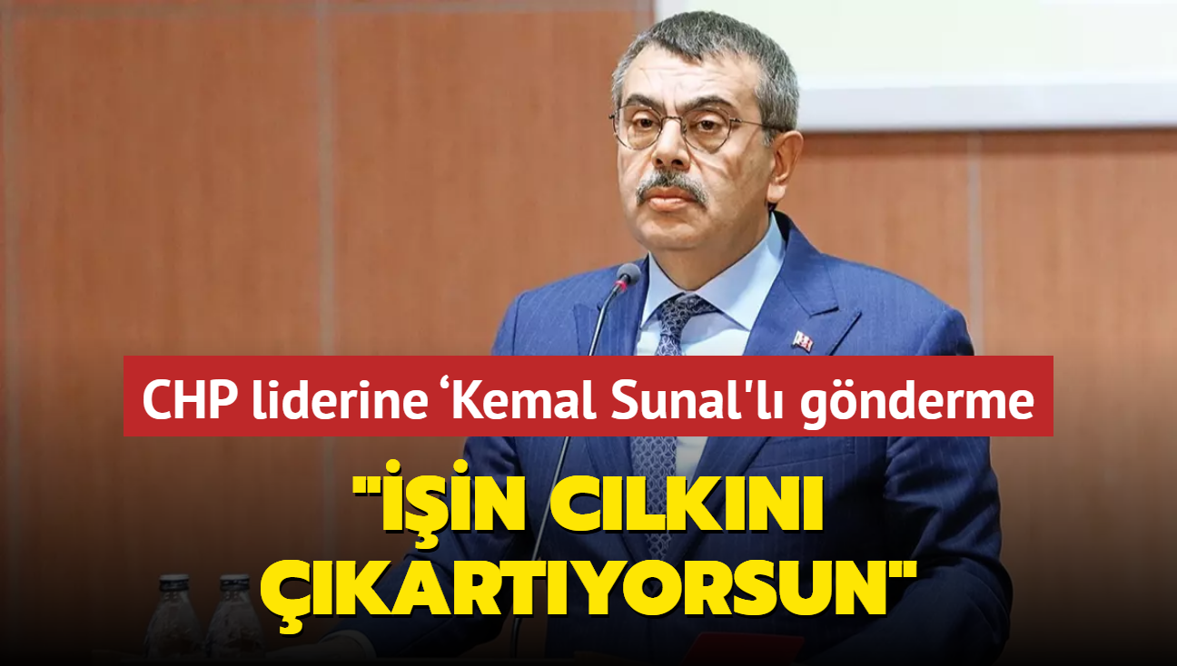 in clkn kartyorsun' Bakan Tekin'den CHP liderine Kemal Sunal'l gnderme