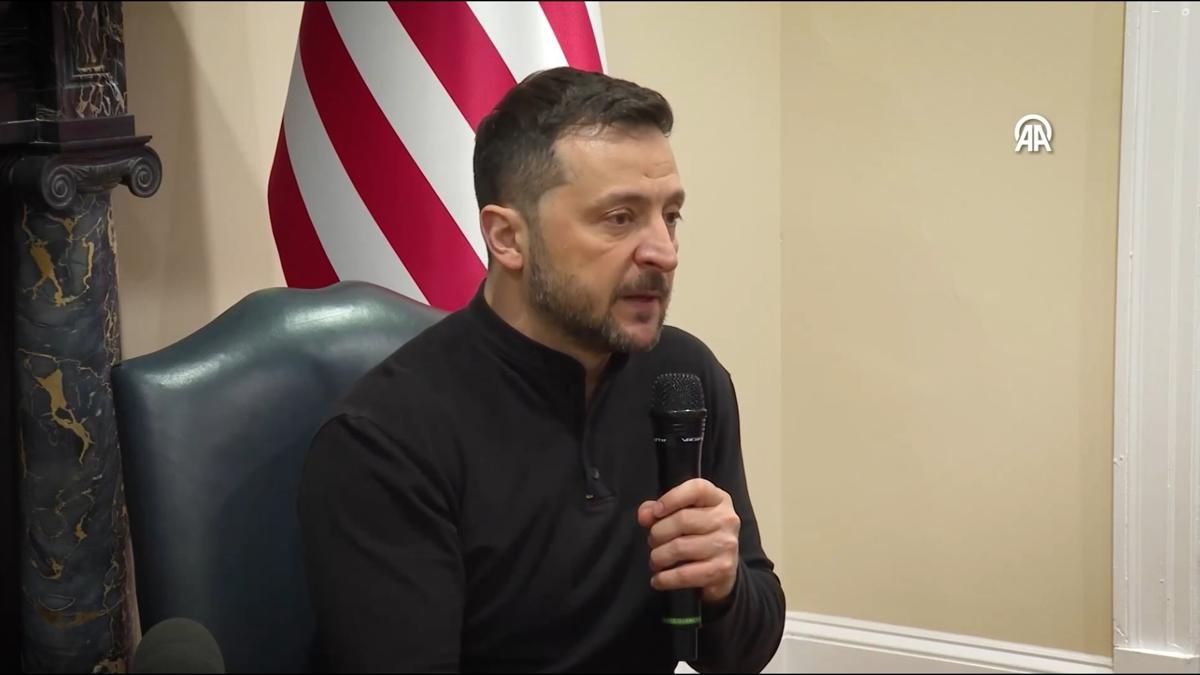 Zelenskiy Ukraynallarla bir araya geldi... Yalnz deilsiniz mesaj