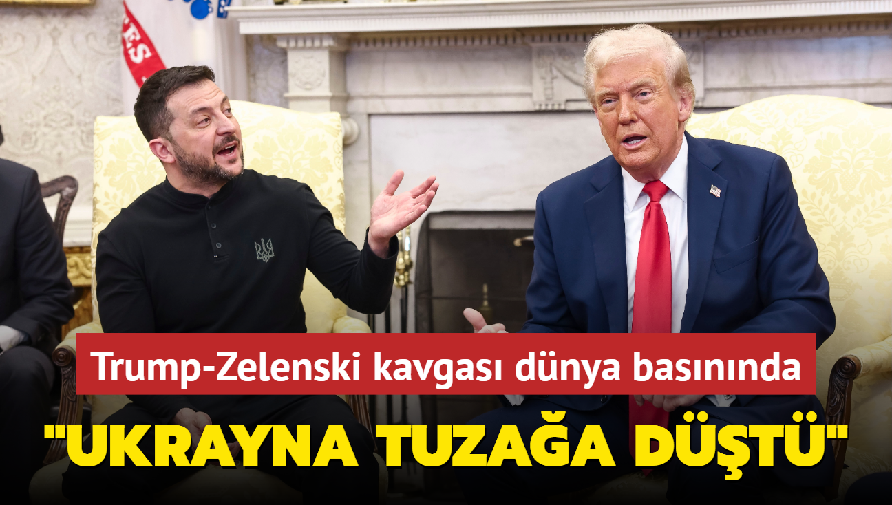 Trump-Zelenski kavgas dnya basnnda... "Ukrayna tuzaa dt"