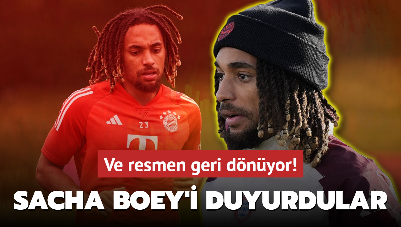 Ve geri dnyor! Sacha Boey'i resmen duyurdular