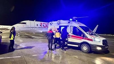 Rize'de MFS tedavisi gren ocuk ambulans uakla Ankara'ya sevk edildi