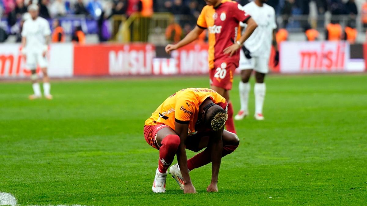 Galatasaray, ilk kez iki ma st ste puan kayb yaad