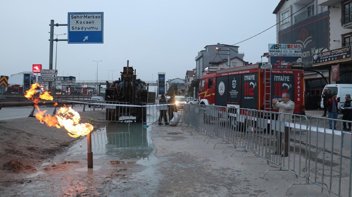 Kocaeli'de yer altndan metan gaz kt