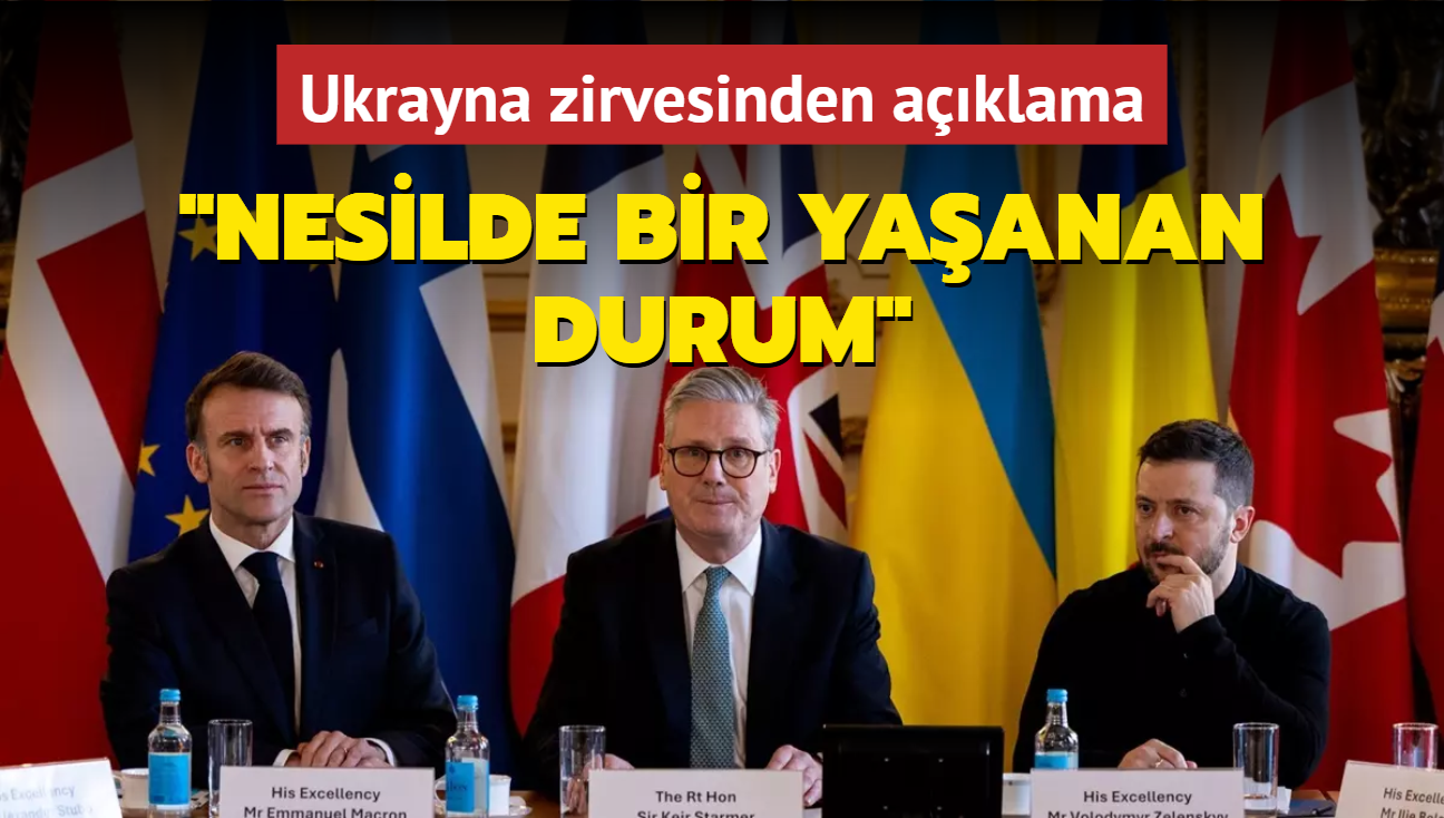 Ukrayna zirvesinden aklama... "Nesilde bir yaanan bir durum"