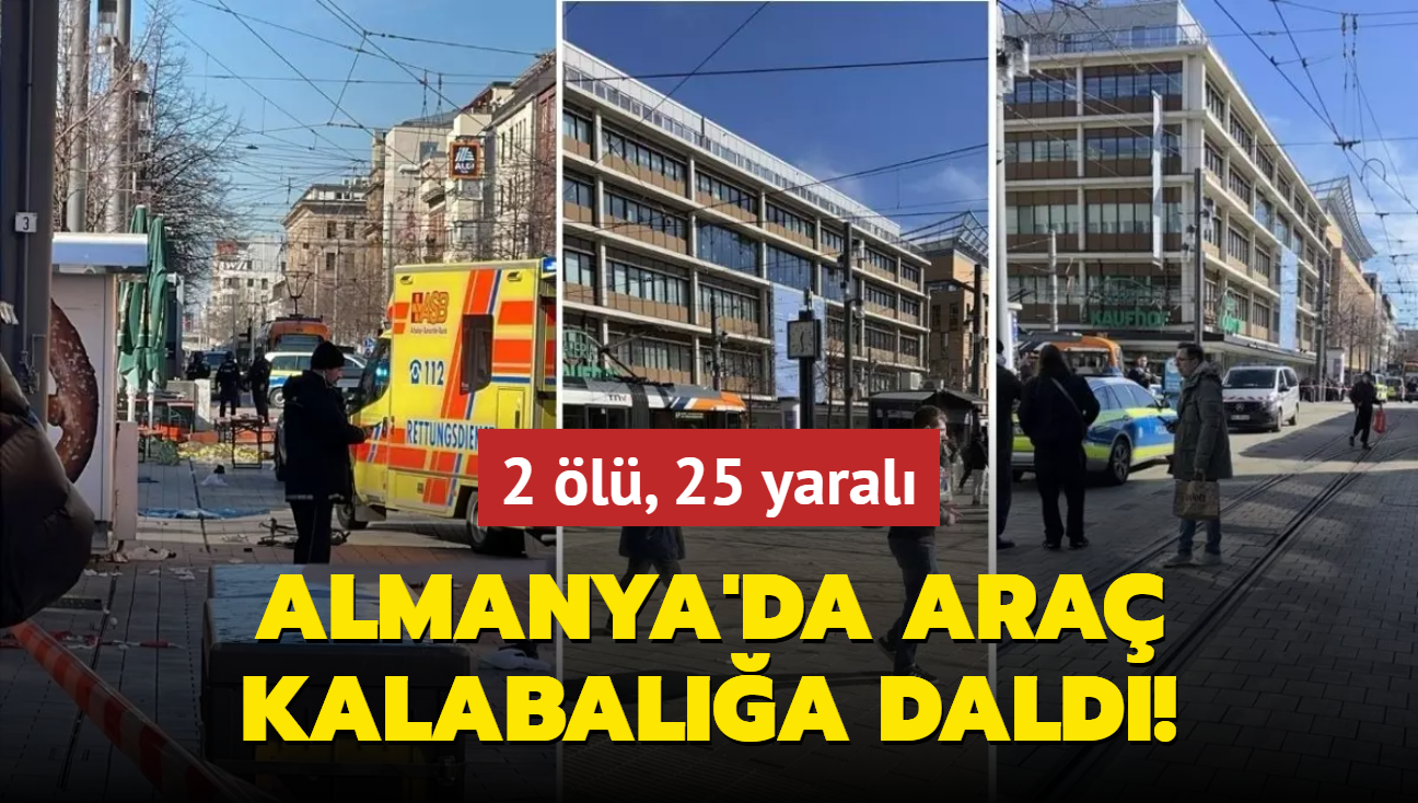 Almanya'da ara kalabala dald! 2 l, 25 yaral