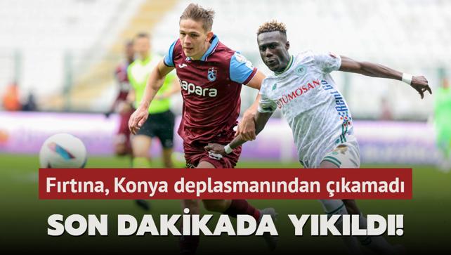 MA SONUCU: Konyaspor 1-0 Trabzonspor