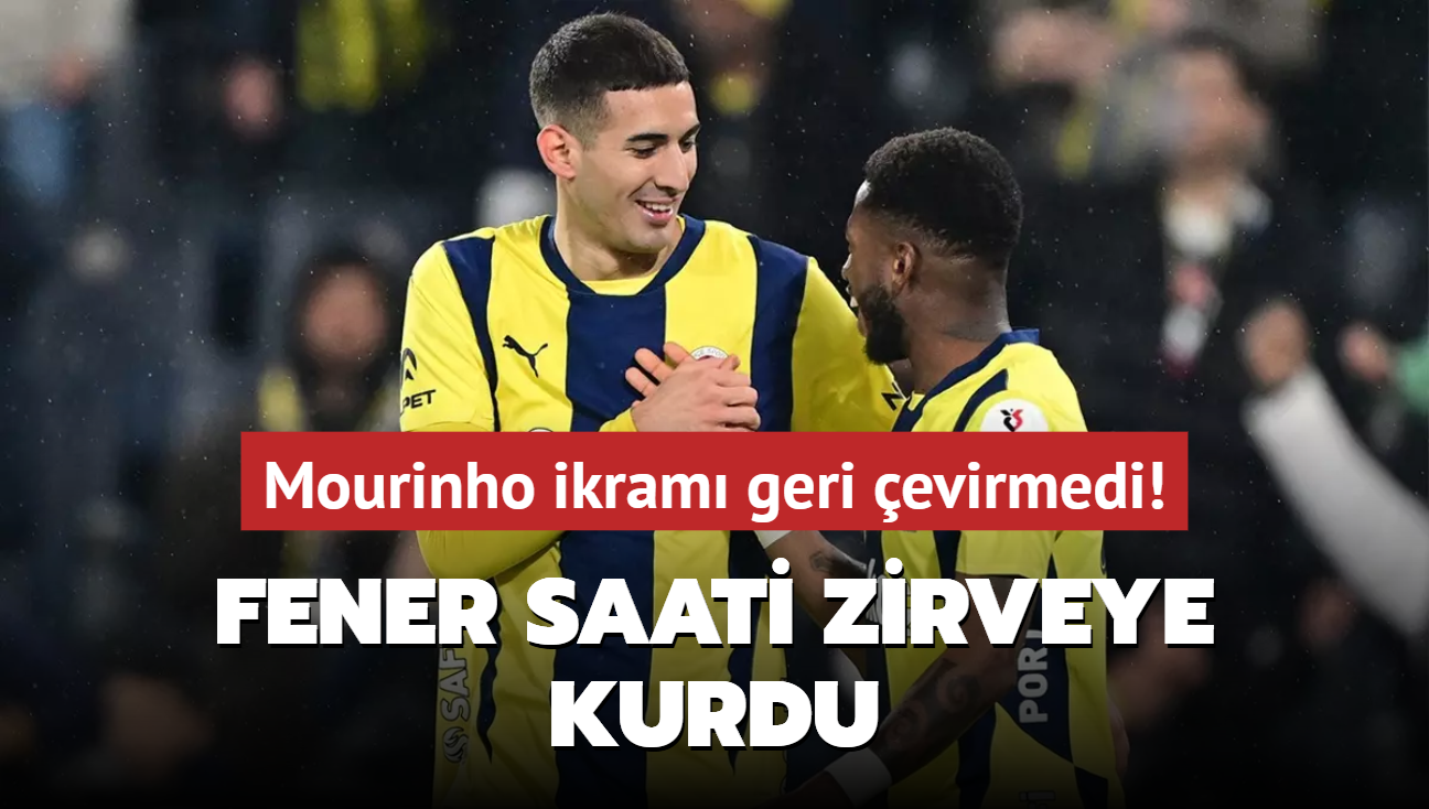 Fener saati zirveye kurdu