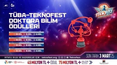 TBA-TEKNOFEST Doktora Bilim dlleri iin son bavuru bugn