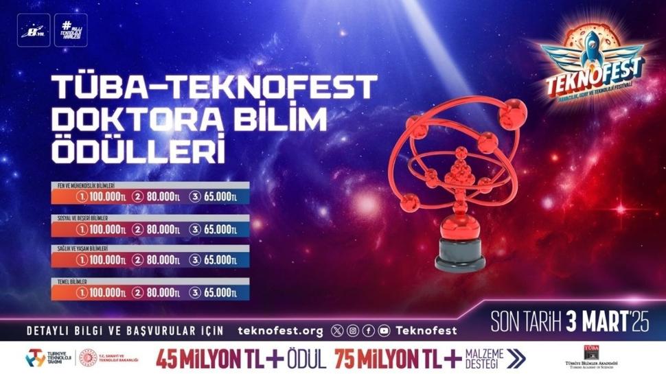 TBA-TEKNOFEST Doktora Bilim dlleri iin son bavuru bugn