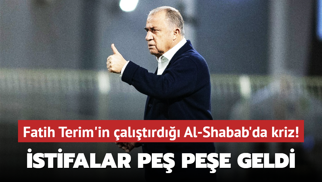 Fatih Terim'in altrd Al-Shabab'da kriz! stifalar pe pee geldi