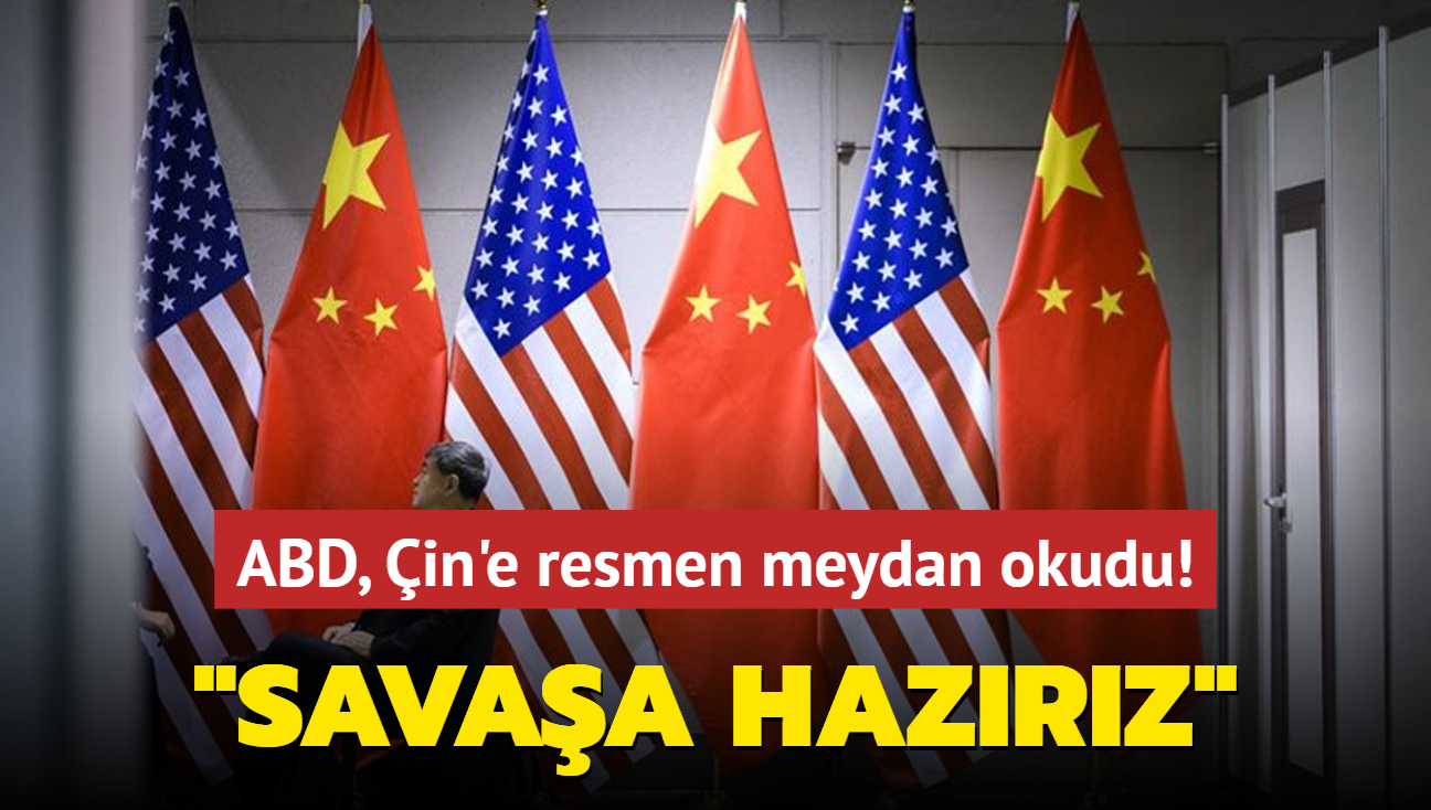 ABD, in'e meydan okudu... "Savaa hazrz"