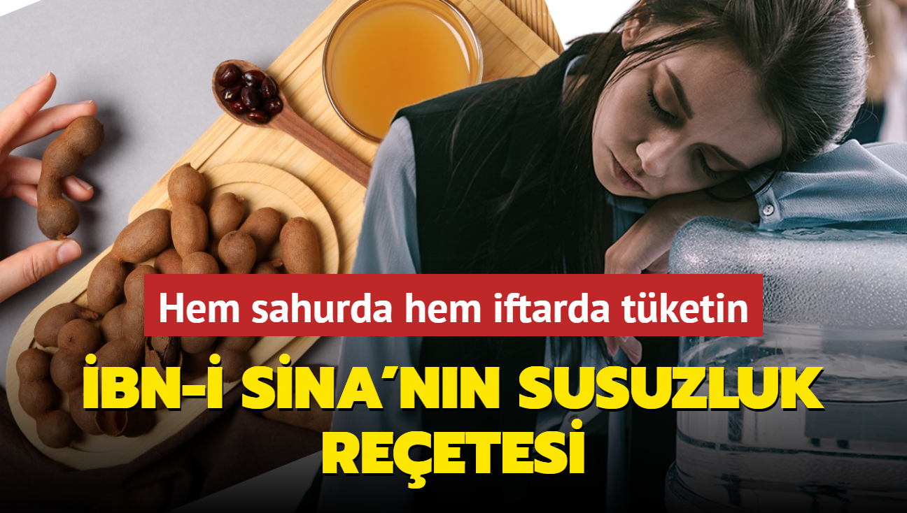 bn-i Sina'nn susuzluk reetesi! Hem sahurda hem iftarda tketen susamyor