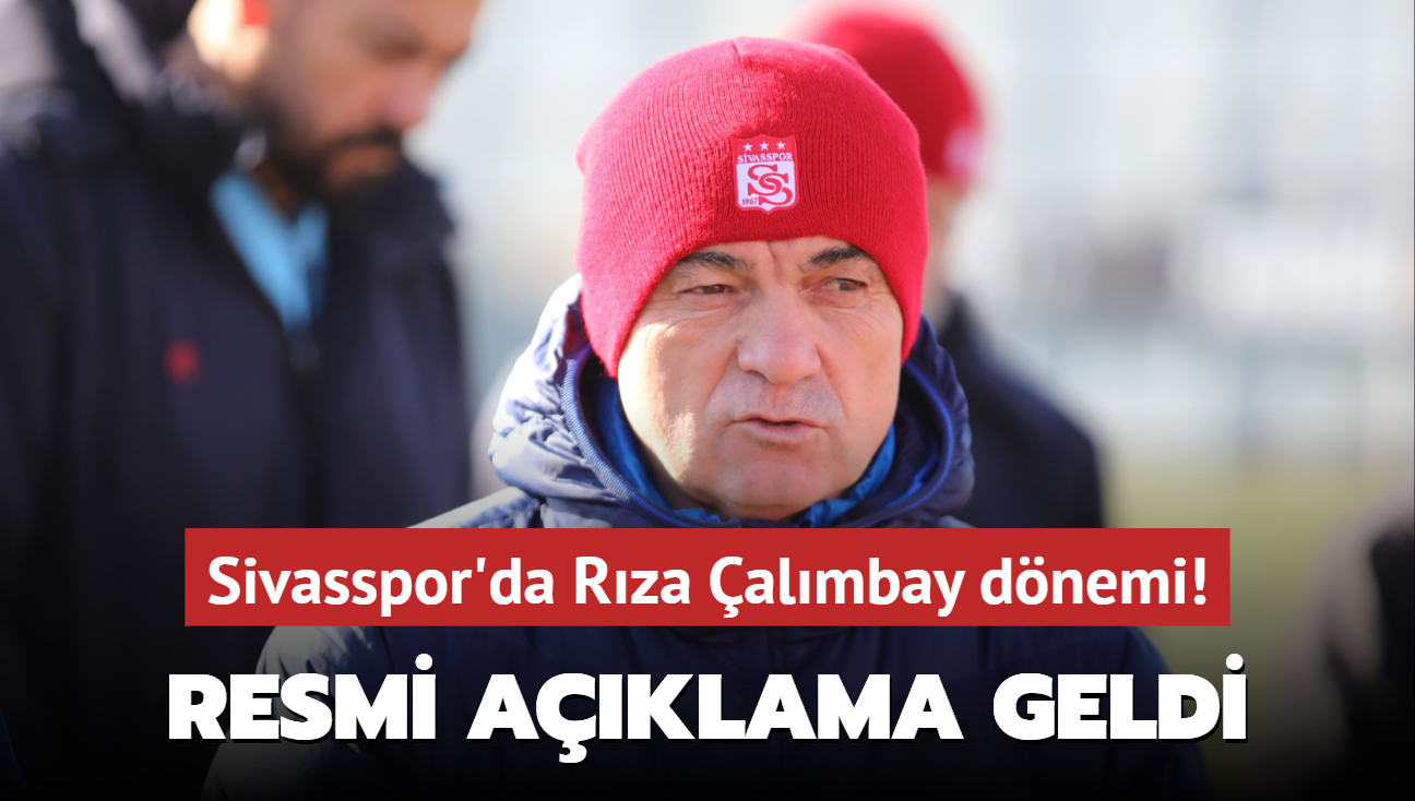 Sivasspor'da Rza almbay dnemi! Resmi aklama geldi