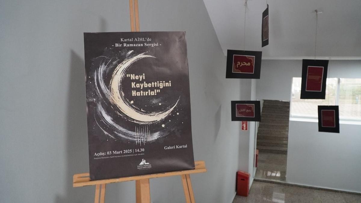 Kartal Anadolu mam Hatip Lisesi'nde bir ramazan sergisi: Neyi Kaybettiini Hatrla