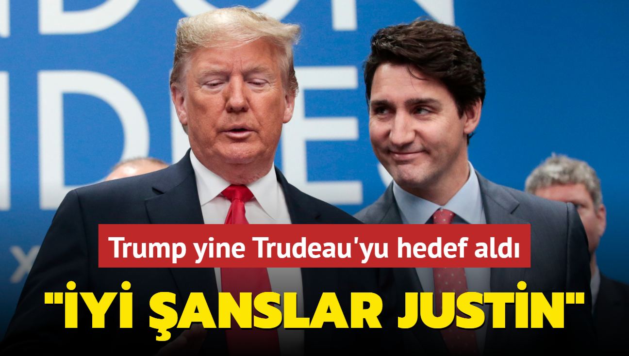 Trump Zelenski'nin ardndan yine Trudeau'yu hedef ald... "yi anslar Justin!"