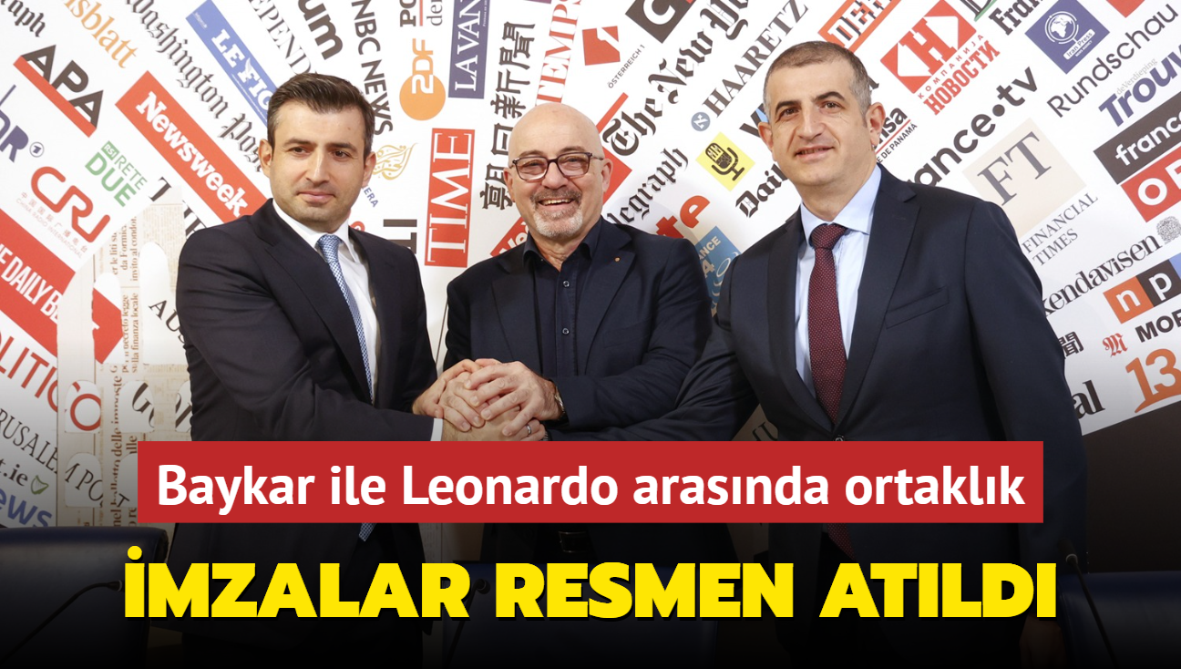 Baykar ile Leonardo arasnda ortaklk anlamas... mzalar resmen atld