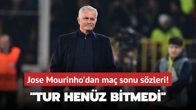 Jose Mourinho'dan ma sonu szleri! "Tur henz bitmedi"