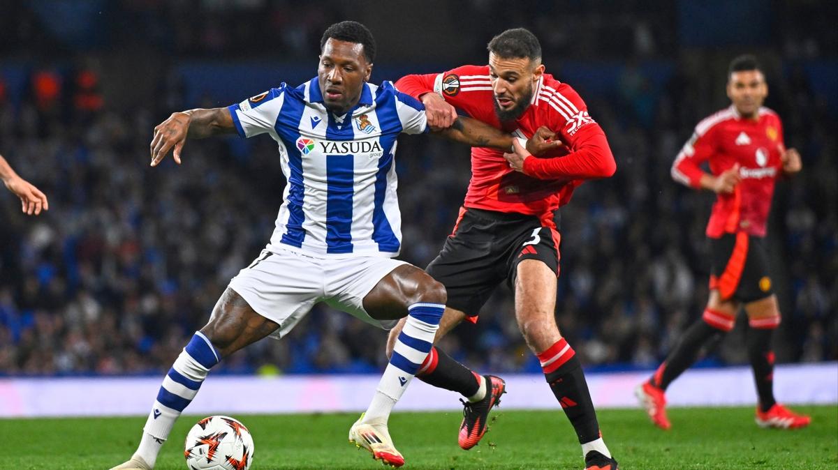 UEFA Avrupa Ligi'nde Real Sociedad ile Manchester United yeniemedi