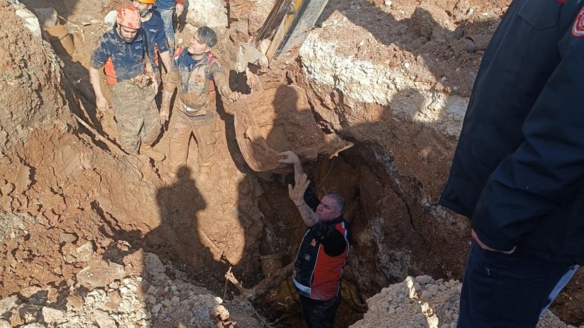 Altyap almasnda toprak altnda kalan tesisat hayatn kaybetti